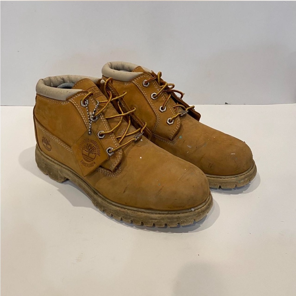 Timberland Premium Waterproof Ankle Boots Wheat Nubuck Men’s Shoes Size 9.5